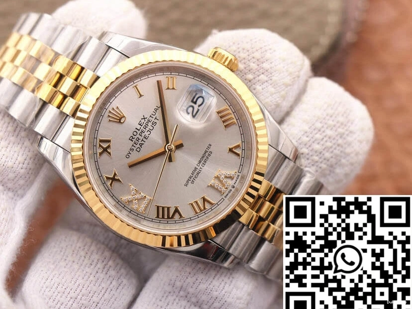 Yellow Rolex EW Factory Diamond M126233-0031 Gold Dial Datejust 0727